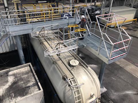 Arceau de sécurité temporaire ajustable, passerelle, Pacquet