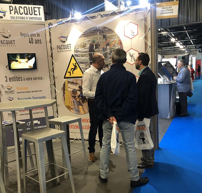Pacquet Solutions d'Empotage, stand salon 2019