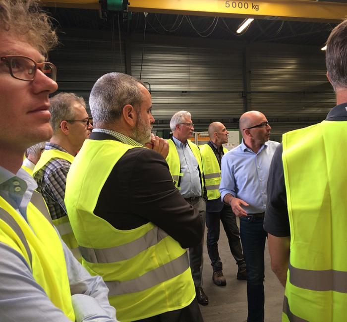 Visite dirigeants Entreprise, site Pacquet, Dunkerque Promotion