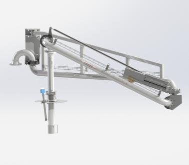 Brazo de carga superior de alcance variable, Pacquet