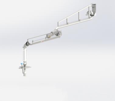 Brazo de carga superior de alcance variable, Pacquet