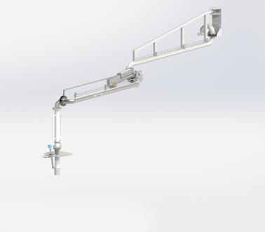 Variable-reach top loading arm, Pacquet