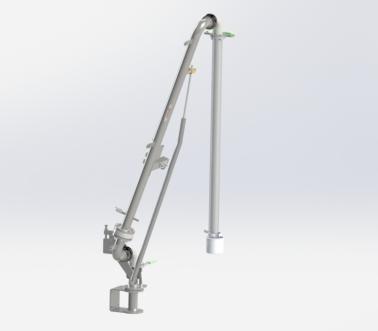 Fixed-reach top loading arm, Pacquet