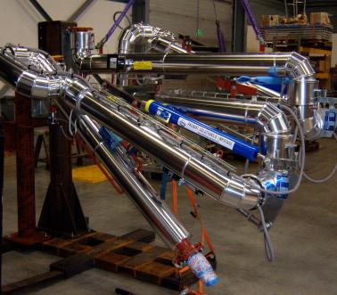 Bras de chargement dôme double débattement double enveloppe et calorifugé, Pacquet