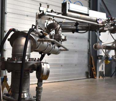 100% stainless steel loading arm for gas application, Pacquet