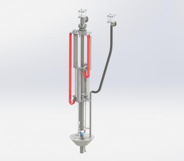 Tanker top telescopic drop pipe, Pacquet