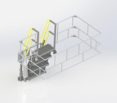 Passerelle abattante standard, Pacquet Solutions d'Empotage