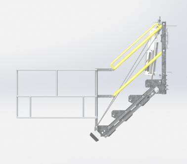 Passerelle abattante standard, Pacquet Solutions d'Empotage