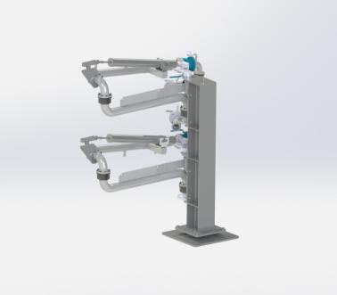 Double bottom unloading system, liquid phase and gas phase, Pacquet