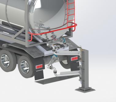 Double bottom unloading system, liquid phase and gas phase, Pacquet