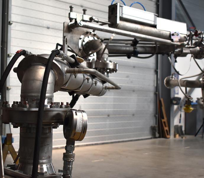 Bras de chargement gaz tout inox, Pacquet