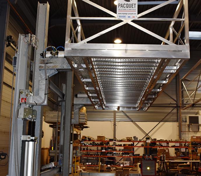 Passerelle Monte et Baisse tout alu, Pacquet