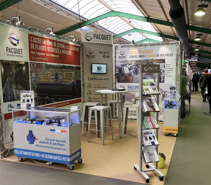 Pacquet en la Feria SEPEM de Rouen, brazos de carga