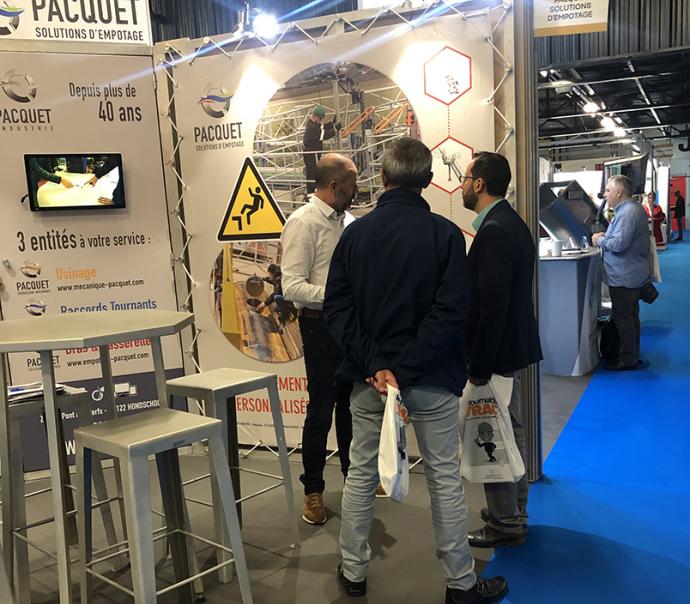 Pacquet, loading solutions, 2019 trade show stand