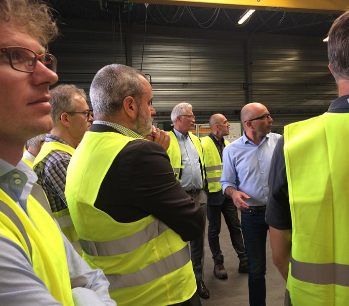 Visite dirigeants Entreprise, site Pacquet, Dunkerque Promotion