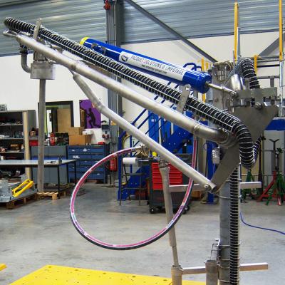 Variable-reach drum loading arm, Pacquet
